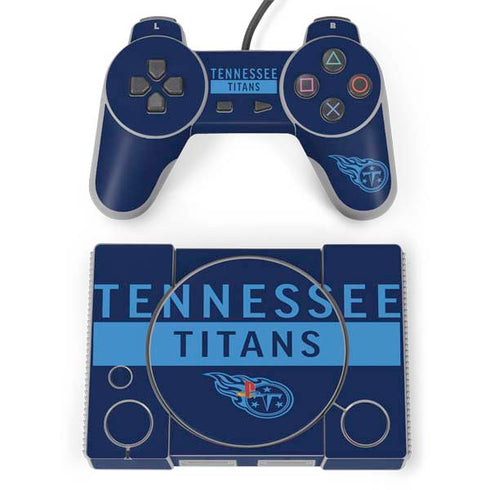 NFL Tennessee Titans Navy Blue Performance Series PlayStation Classic Bundle Skin